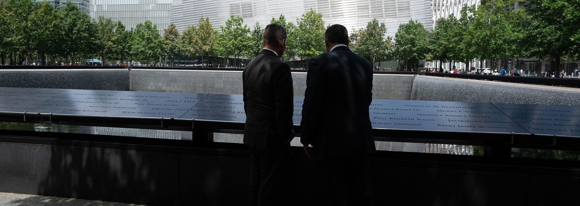 Tom Michaud, President & CEO of KBW, and Ron Kruszewski, President & CEO of Stifel at 9/11 Memorial